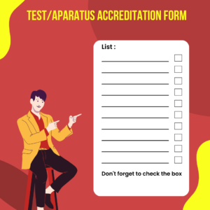 Test/Aparatus Accreditation Form