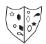 Which shield below has most in common with the shield above?