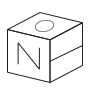 When the above is folded to form a cube, which is the only one of the following that can be produced?