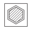 There are five squares arranged in order. One of these squares has been left empty. One of the five squares on the right should take the place of the empty square.