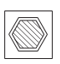 There are five squares arranged in order. One of these squares has been left empty. One of the five squares on the right should take the place of the empty square.