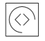 There are five squares arranged in order. One of these squares has been left empty. One of the five squares on the right should take the place of the empty square.