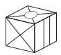 When the above is folded to form a cube, which is the only one of the following that can be produced?